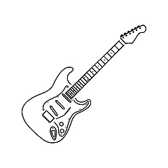 Image showing Electric guitar icon