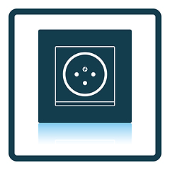 Image showing South Africa electrical socket icon