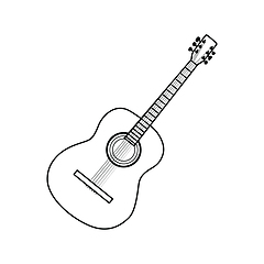 Image showing Icon of acoustic guitar