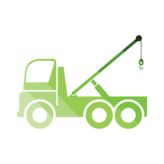 Image showing Car towing truck icon