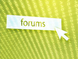 Image showing Forum button