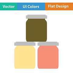 Image showing Baby glass jars icon