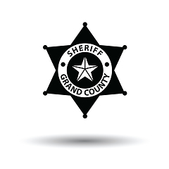 Image showing Sheriff badge icon