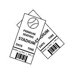 Image showing Baseball tickets icon