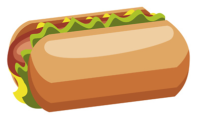 Image showing Sandwich vector color illustration.