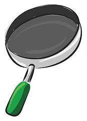 Image showing Image of brazier on top - fry pan, vector or color illustration.