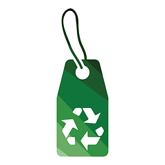 Image showing Tag and recycle sign icon