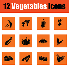 Image showing Vegetables icon set