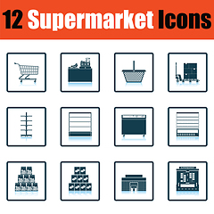 Image showing Supermarket icon set