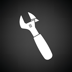 Image showing Adjustable wrench  icon