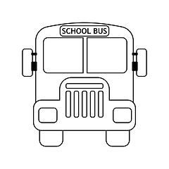 Image showing School bus icon