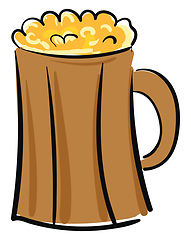 Image showing Image of beer, vector or color illustration.