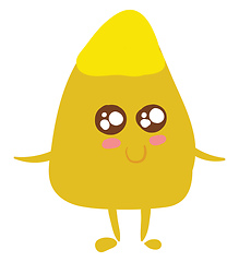 Image showing Image of cute corn kernel, vector or color illustration.