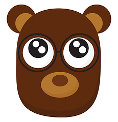 Image showing Image of happy bear, vector or color illustration.