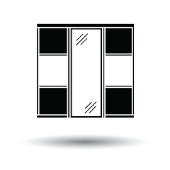 Image showing Wardrobe closet icon