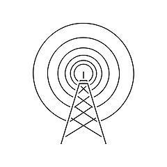 Image showing Radio antenna icon