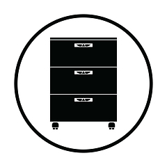 Image showing Office cabinet icon