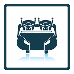 Image showing Roller coaster cart icon