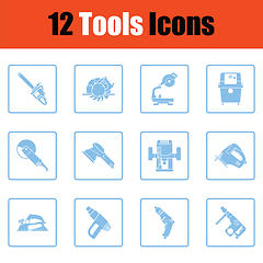 Image showing Set of tools icons