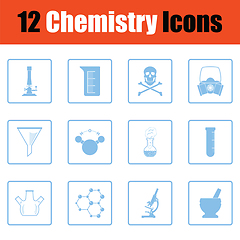 Image showing Chemistry icon set