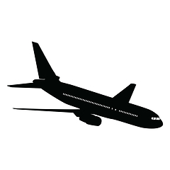 Image showing Airplane silhouette