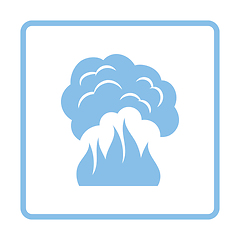 Image showing Fire and smoke icon