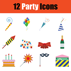 Image showing Party icon set