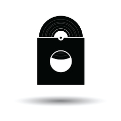 Image showing Vinyl record in envelope icon