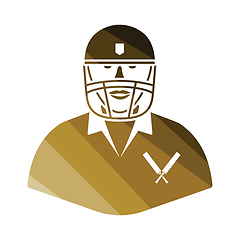 Image showing Cricket player icon