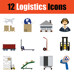 Image showing Logistics icon set