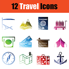 Image showing Travel icon set