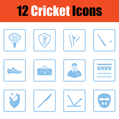 Image showing Cricket icon set