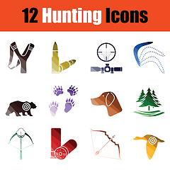 Image showing Hunting icon set