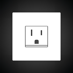 Image showing USA electrical socket icon