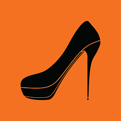 Image showing High heel shoe icon