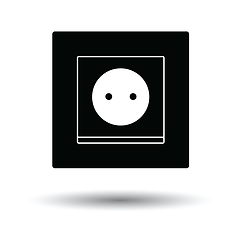 Image showing Europe electrical socket icon