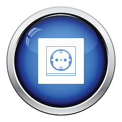 Image showing Europe electrical socket icon