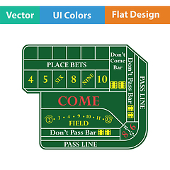 Image showing Craps table icon