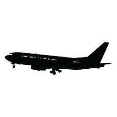 Image showing Airplane silhouette