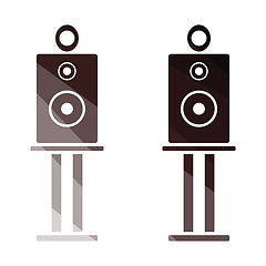 Image showing Audio system speakers icon