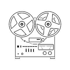 Image showing Reel tape recorder icon