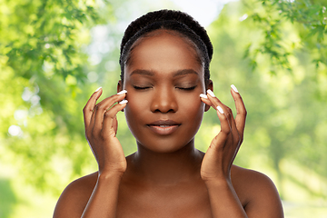 Image showing portrait of young african american woman