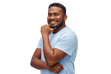 Image showing portrait of smiling young african american man