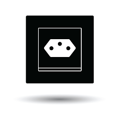 Image showing Swiss electrical socket icon