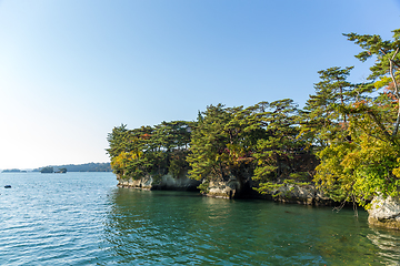 Image showing Matsushima with clear blue sky