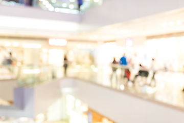 Image showing Abstract background of shopping mall, shallow depth of focus