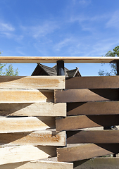 Image showing wooden fence