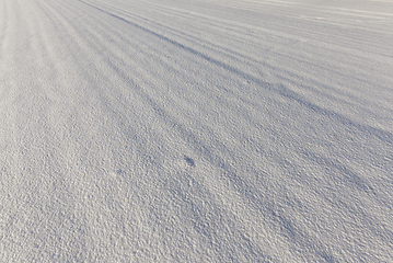 Image showing Snow drifts