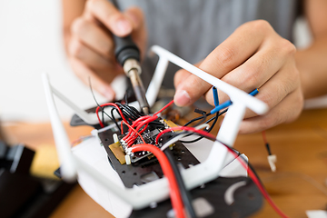 Image showing Installation of drone