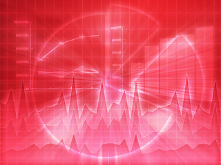 Image showing Spreadsheet business charts